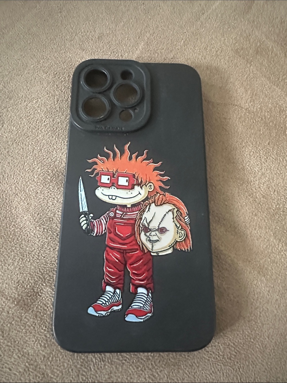iPhone 15 Pro Max Horror collage Halloween siliconephone case. Brand new.